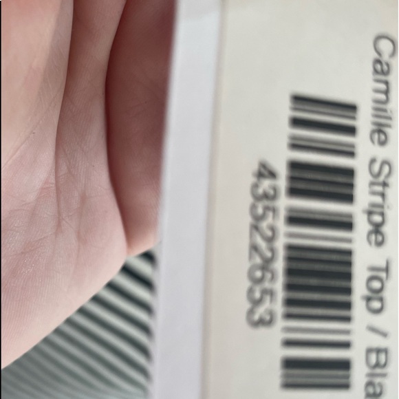 High quality white and black striped top - Picture 7 of 7